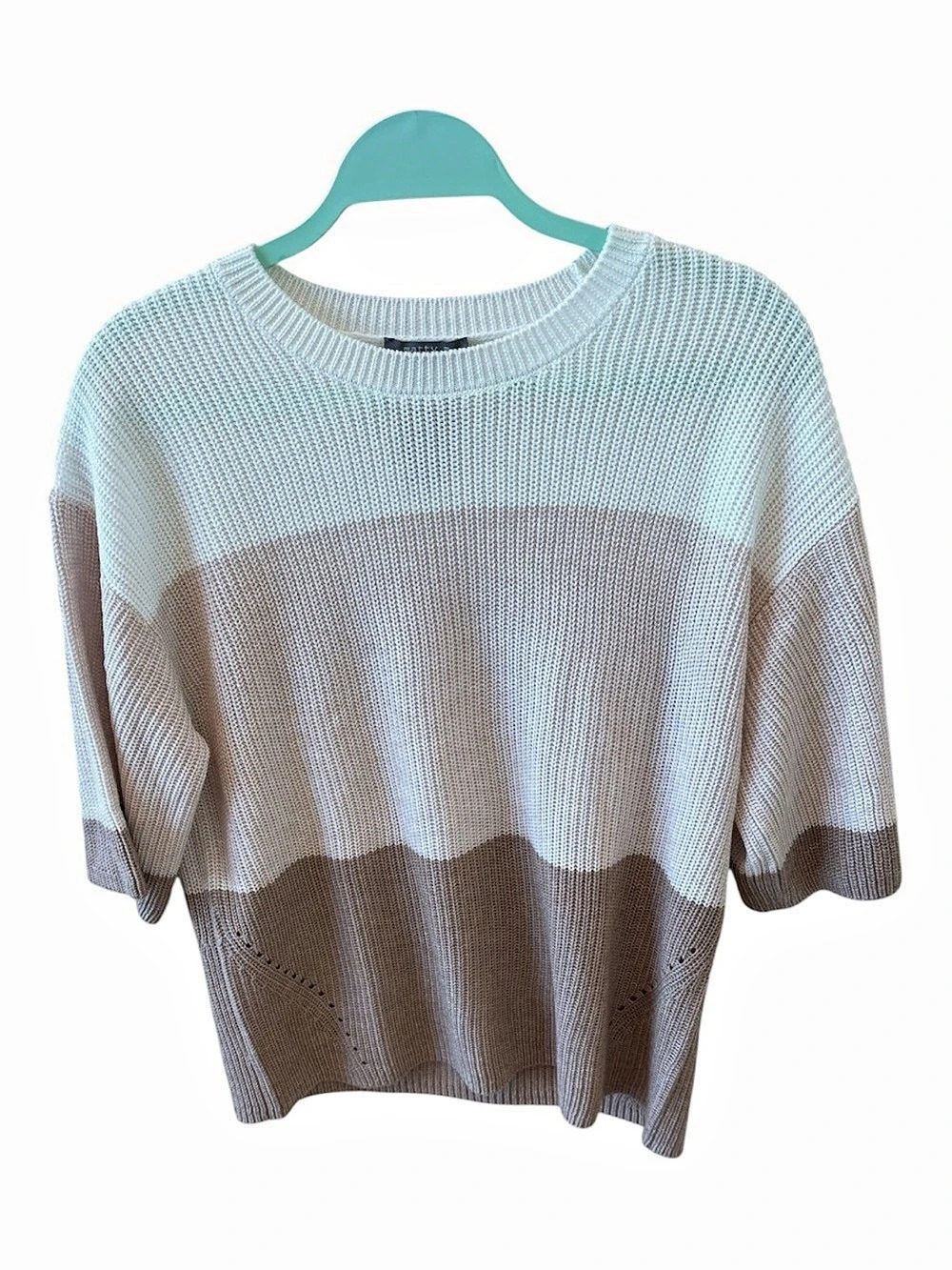matty m Color Block Knit Sweater Small